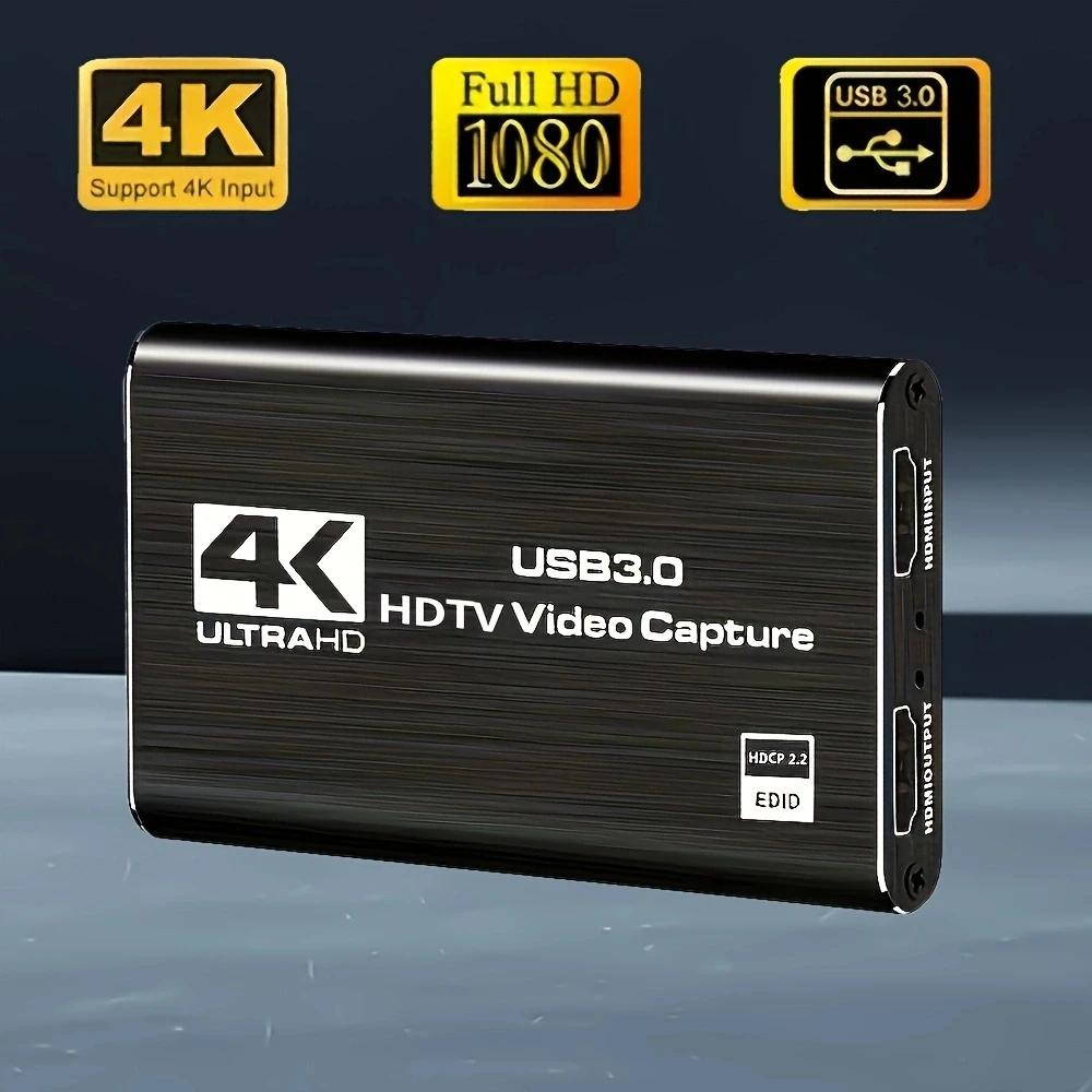 ̺ ӿ USB 3.0 HD  ĸó ī, 4K, 1080P, 60fps, HD   ׷, ī ĸó Obs